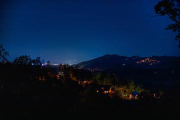 Check out the beautiful skies as dusk settles over your rental cabin in the Smokies. at The Appalachian in Gatlinburg TN