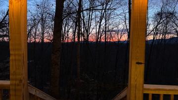 Come enjoy your very own Smoky Mountains cabin sunset.