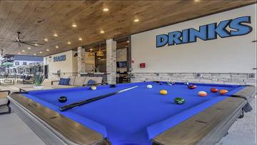 Smith Creek Resort Pool Table Pool table at Smith Creek Resort.