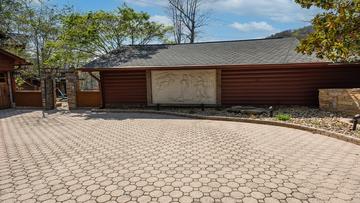 Cabin Rental Parking Shared parking area at your cabin rental.